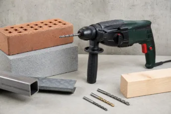Schlagbohrmaschine richtig anwenden auf Mauerwerk, Holz, Metall