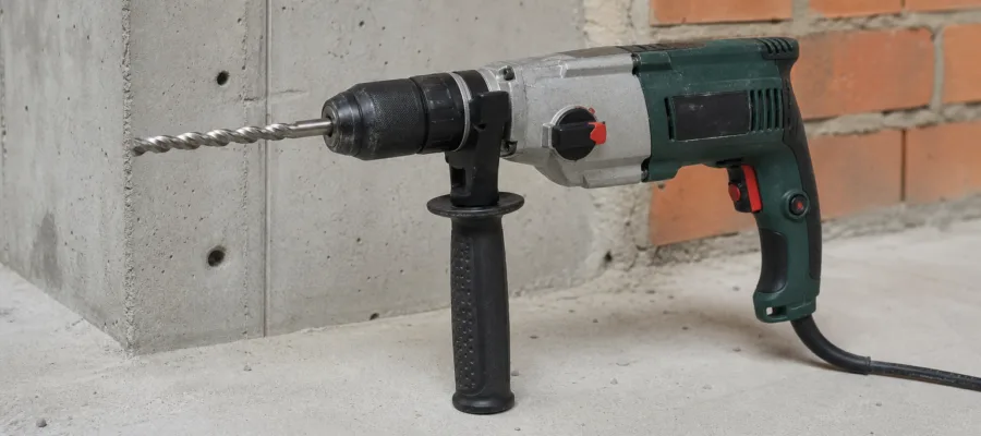 Schlagbohrmaschine in Beton und Mauerwerk einsetzen