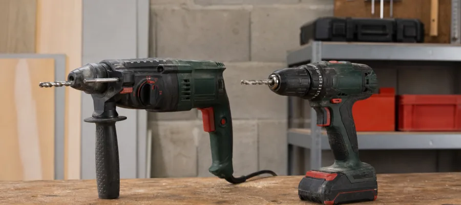 Schlagbohrmaschine vs. Bohrmaschine: Unterschiede fuer DIY-Projekte