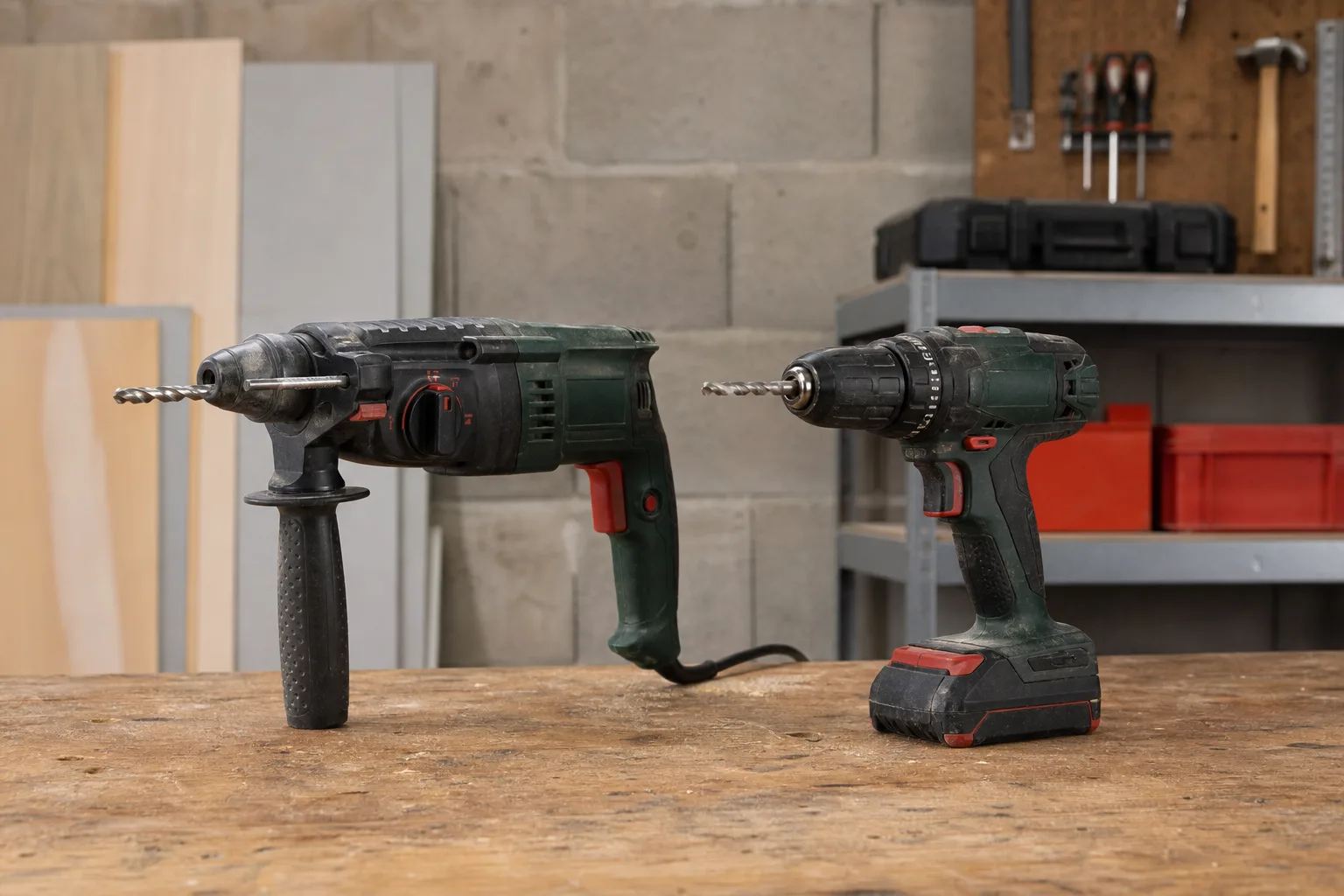 Schlagbohrmaschine vs. Bohrmaschine: Unterschiede fuer DIY-Projekte